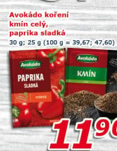 Koření Paprika mletá Avokádo