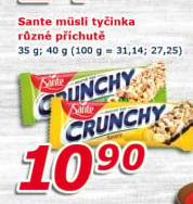 Müsli tyčinka Crunchy Sante