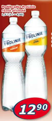 Ochucená voda Poděbradka Prolinie