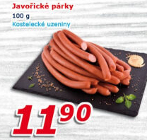 Párky javořické Kostelecké uzeniny