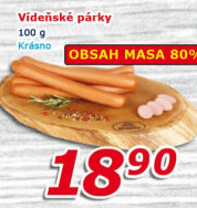 Párky vídeňské Krásno