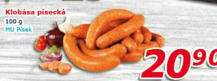 Písecká klobása Maso uzeniny Písek