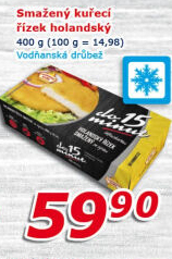 Řízek kuřecí holandský smažený mražený Vodňanské kuře