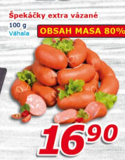 Špekáčky extra vázané Váhala