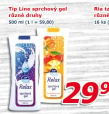 Sprchový gel Tip Line