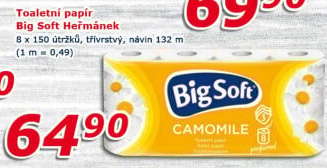 Toaletní papír 3vrstvý Big Soft