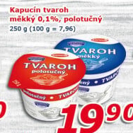 Tvaroh polotučný Kapucín