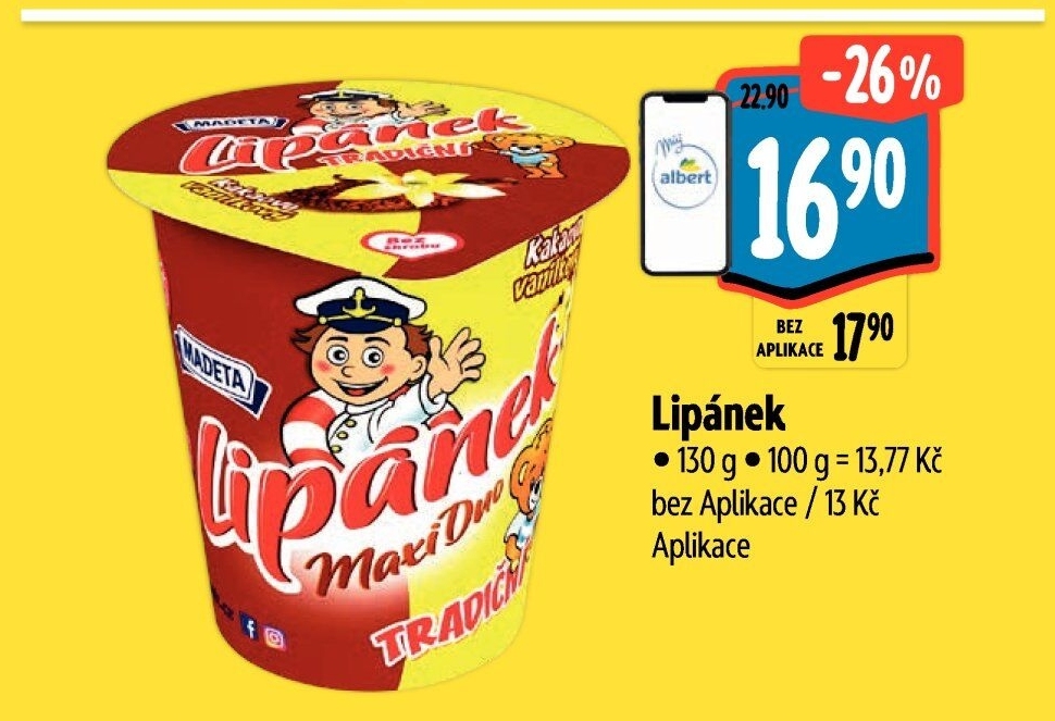 Dezert Lipánek Madeta