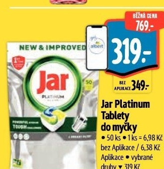 Kapsle do myčky Platinum Jar