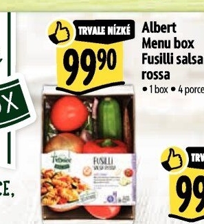 Menu box Fusilli salsa rossa Albert
