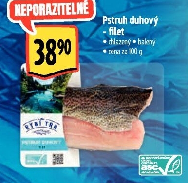 Pstruh duhový filet Albert