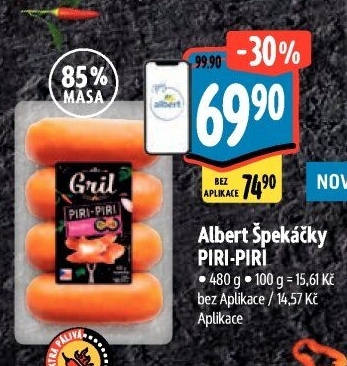 Špekáčky Piri-Piri Albert Gril