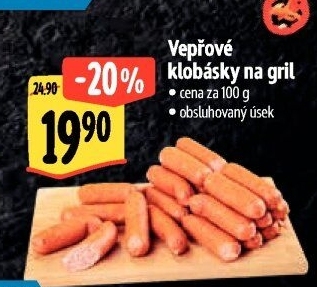 Vepřové klobásky na gril