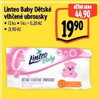 Vlhčené ubrousky dětské Linteo Baby