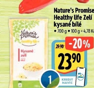 Zelí bílé kysané Nature'