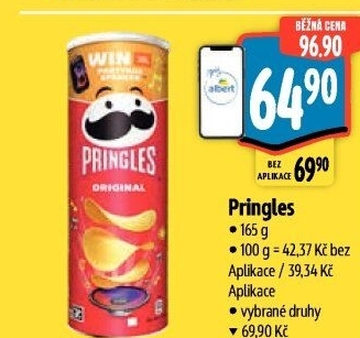 Chipsy Pringles - tubus