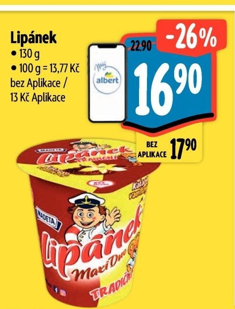 Dezert Lipánek Madeta