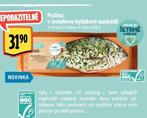 Pražma v marinádě Albert