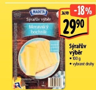 Sýr Sýrařův výběr Madeta