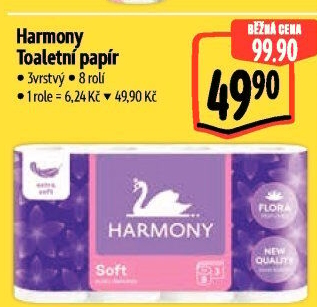 Toaletní papír 3vrstvý Harmony