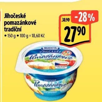 Tradiční pomazánkové Jihočeské Madeta