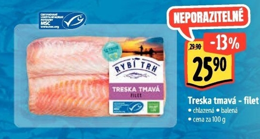 Treska tmavá filety Albert