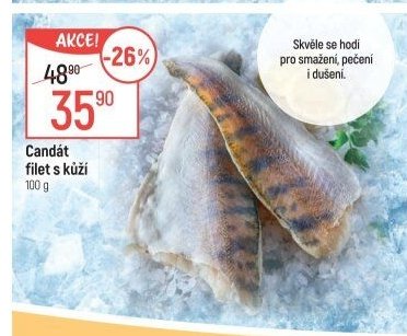 Candát filet s kůží