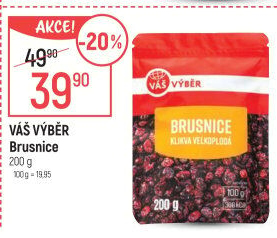 Brusnice sušené Váš Výběr