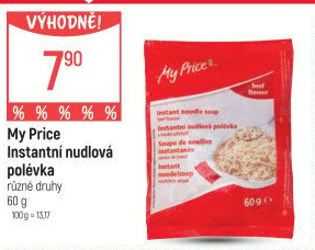 Instantní nudlové polévky My Price