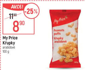 Křupky arašídové My Price