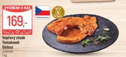 Marinovaný vepřový steak tomahawk Globus