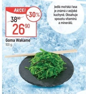 Mořské řasy Goma Wakame