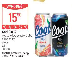 Nealkoholické pivo ochucené Staropramen Cool