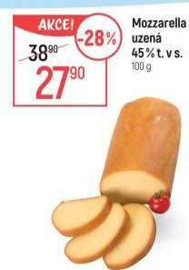 Sýr Mozzarella cihla uzená 45%