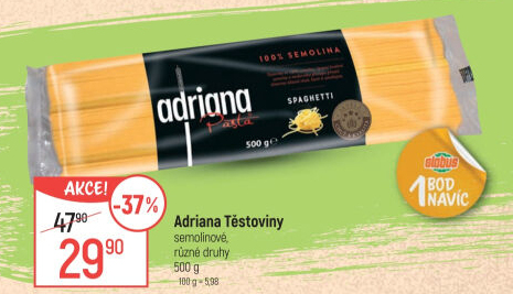 Těstoviny semolinové Adriana