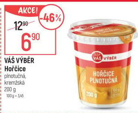 Hořčice plnotučná Váš Výběr