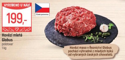 Hovězí mleté maso Globus