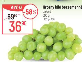 Hrozny bílé bezsemenné