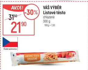 Listové těsto Váš Výběr