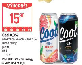 Nealkoholické pivo ochucené Staropramen Cool