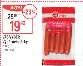 Párky výběrové Váš Výběr