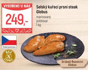 Selský kuřecí steak marinovaný Globus