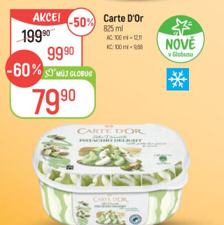 Zmrzlina ve vaničce Carte D'