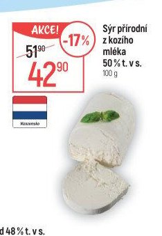 Sýr přírodní z kozího mléka