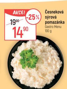 Česneková pomazánka se sýrem