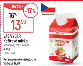 Kefírové mléko ochucené Váš výběr