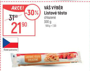 Listové těsto Váš Výběr