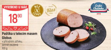 Paštika s telecím masem Játrovka Globus