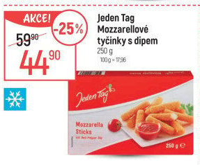 Tyčinky mozzarelové mražené Jeden Tag