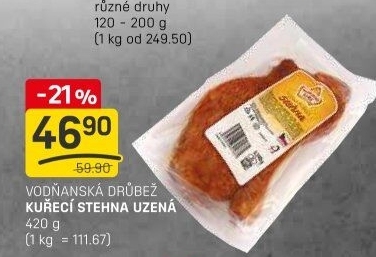 Kuřecí stehna uzená Vodňanské kuře